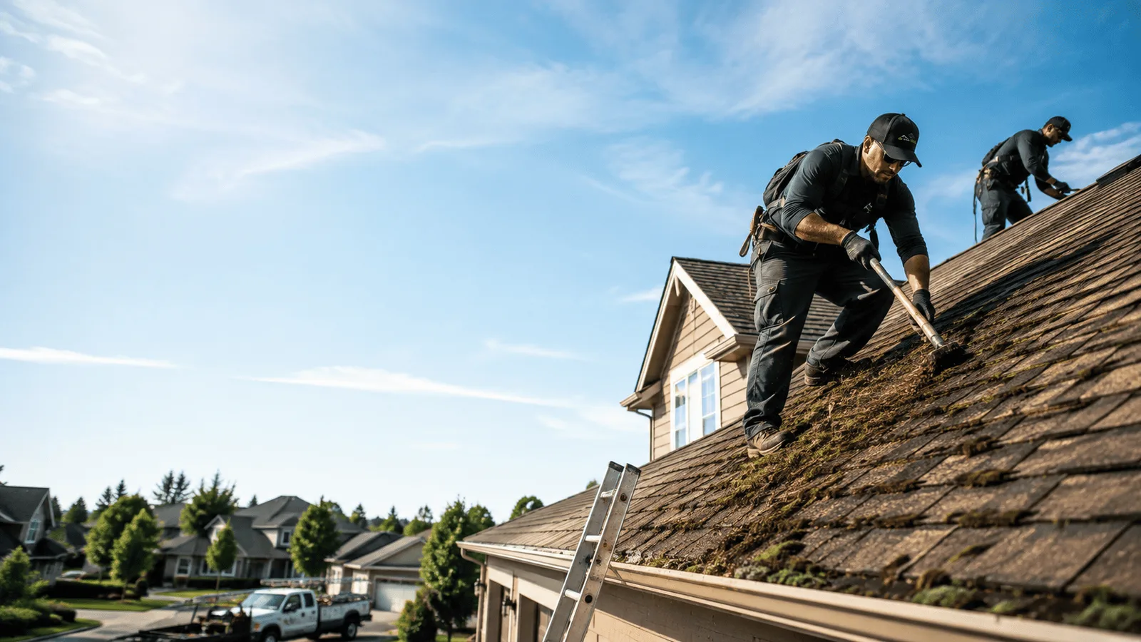 Roof Moss Removal in Plain, WI near me